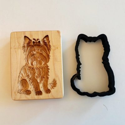 画像2: ヨークシャテリア/Yorkshire Terrier＋カッター付き*wood cookie mold【送料無料】