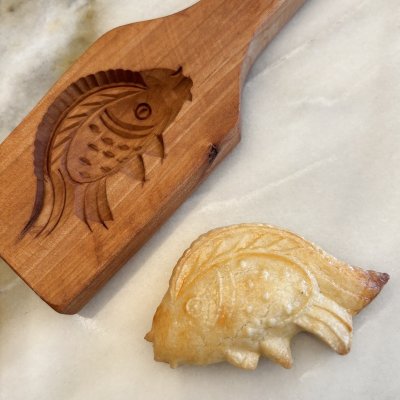 画像2: 魚.Fish / 月餅*wood mooncake mold