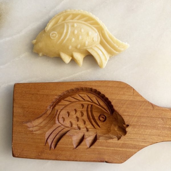 画像2: 魚.Fish / 月餅*wood mooncake mold (2)