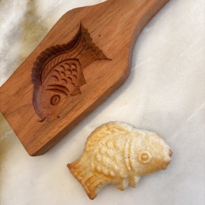 画像2: 魚.Fish / 月餅*wood mooncake mold