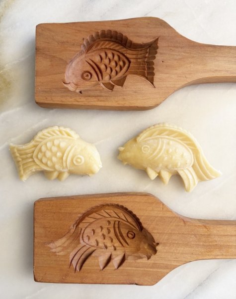 画像3: 魚.Fish / 月餅*wood mooncake mold (3)
