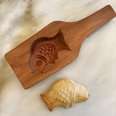 画像1: 魚.Fish / 月餅*wood mooncake mold
