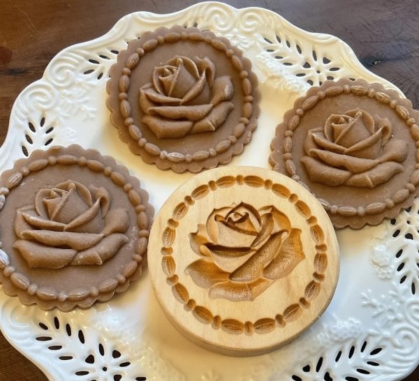 画像1: 薔薇 / Rose*wood cookie mold (1)