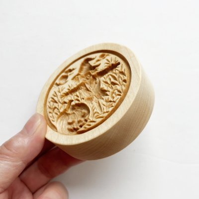 画像2: 案山子とカボチャ/Scarecrow&Pumpkin*wood cookie mold【送料無料】