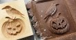 画像2: カラスとハロウィンカボチャ/Crow on the Jack-o-Lantern＋2種のカッター付き*wood cookie mold【送料無料】 (2)