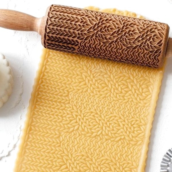 画像1: ニット柄＜ knit pattern＞/mini Rolling Pin (1)