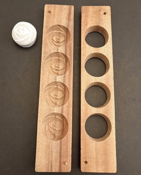 画像2: 薔薇＜四輪＞ /菓子木型. (2)