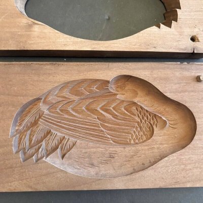 画像1: 白鳥/菓子木型.