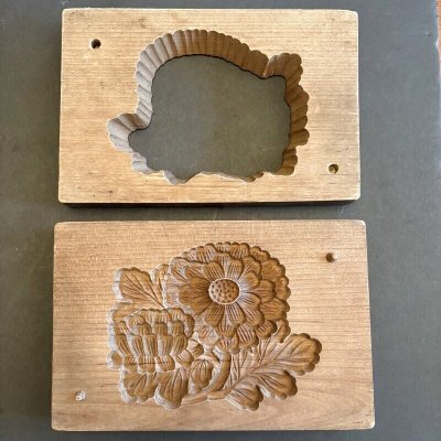 画像1: 菊と蕾 /菓子木型.