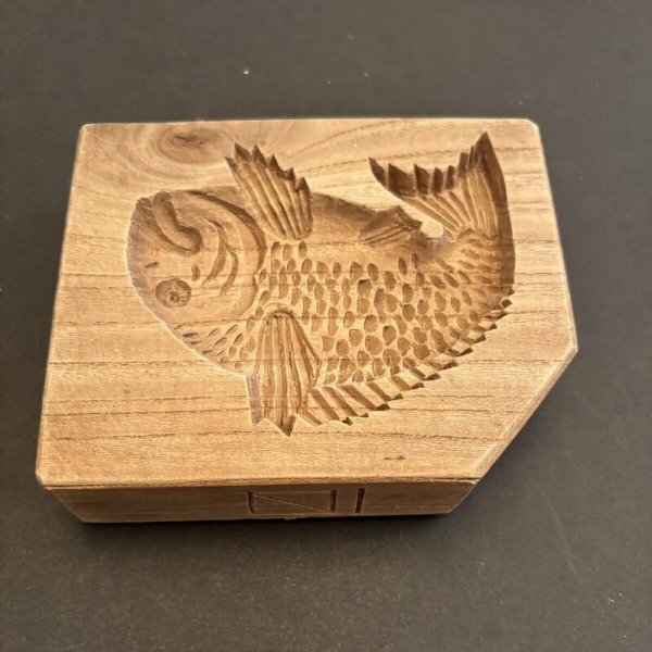 画像2: double side /鯛とお花 /菓子木型. (2)