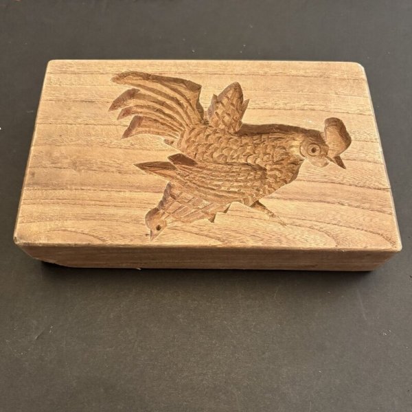 画像2: double side /鶏と椿 /菓子木型. (2)