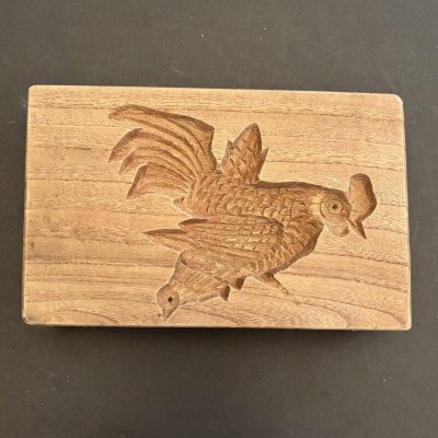 画像1: double side /鶏と椿 /菓子木型.