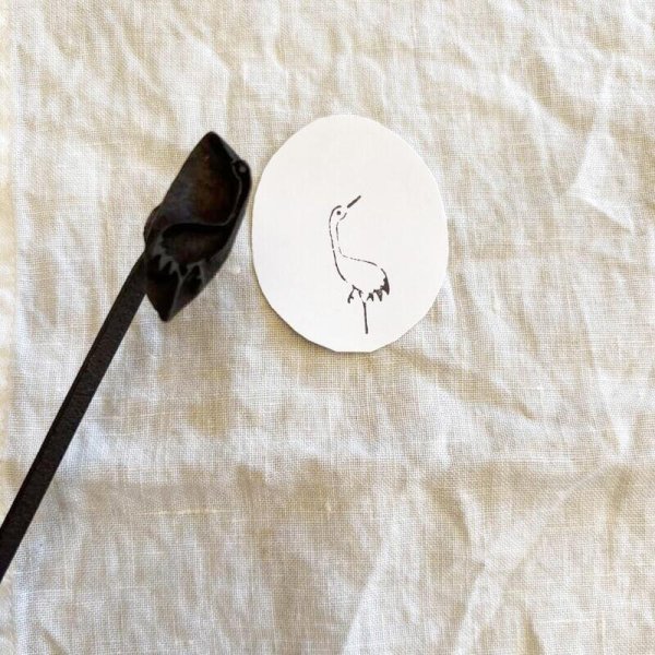 画像3: 鶴 /焼き印 (3)