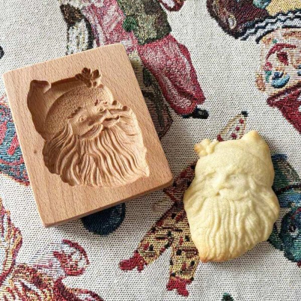画像1: サンタクロース/wood cookie mold (1)