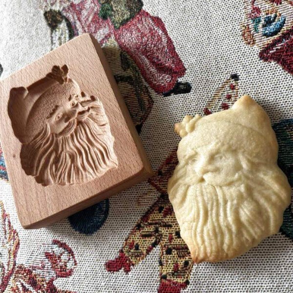 画像2: サンタクロース/wood cookie mold (2)