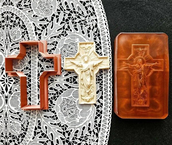 画像1: ☆送料無料☆He in Risen/彼は復活した cookie stamp & cutter (1)