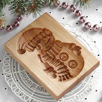 画像1: 雪だるま /wood gingerbread cookie mold