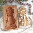画像1: 雪娘*スネグーラチカ /wood gingerbread cookie mold (1)