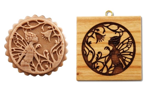 画像1: 花の妖精/cookie mould from Germany (1)