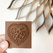 画像4: 鳥と花が描かれた小さなハート/springerle cookie stamp (4)