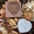 画像3: 鳥と花が描かれた小さなハート/springerle cookie stamp (3)