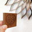 画像5: 鳥と花が描かれた小さなハート/springerle cookie stamp (5)