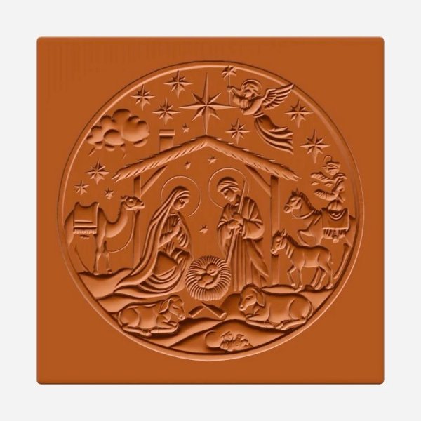 画像2: キリスト降誕*Krippe fein /springerle cookie stamp (2)