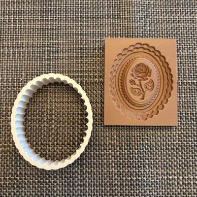 画像2: 薔薇+cookie cutter/springerle cookie stamp