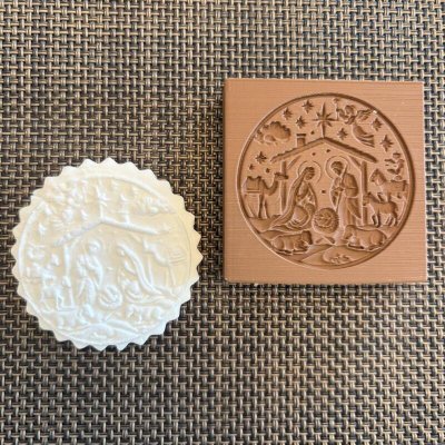 画像2: キリスト降誕*Krippe fein /springerle cookie stamp