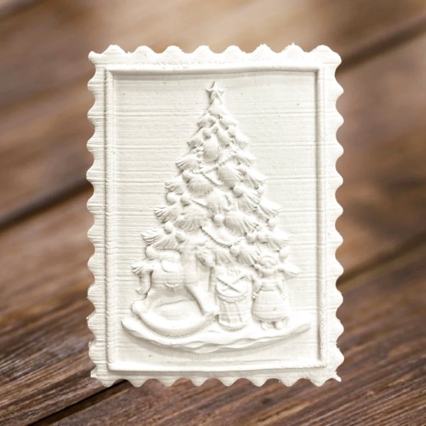 画像2: クリスマスツリー /springerle cookie stamp (2)