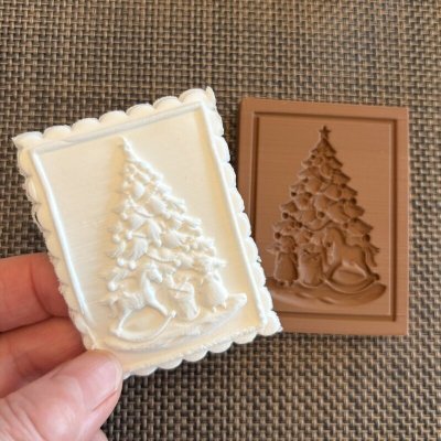 画像2: クリスマスツリー /springerle cookie stamp