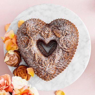 画像2: Floral Heart Bundt Pan/お花のハート型