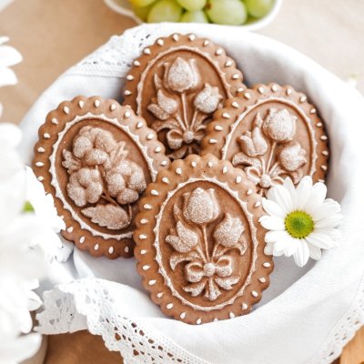 画像3: バイオレット/すみれ*wood gingerbread cookie mold