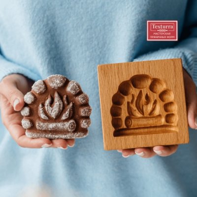 画像1: 焚き火*wood gingerbread cookie mold