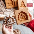 画像1: 焚き火*wood gingerbread cookie mold (1)