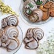 画像5: リスとドングリ*wood gingerbread cookie mold (5)