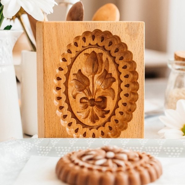 画像2: チューリップ*wood gingerbread cookie mold (2)