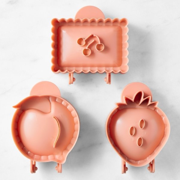画像1: Williams sonoma ☆ Fruit Mini Pie Mold ＜さくらんぼ / ピーチ / ストロベリー＞ (1)