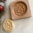画像3: クリスマスツリーと教会*wood gingerbread cookie mold (3)