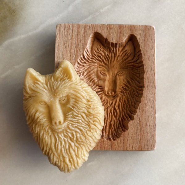 画像1: 狼/wolf *wood gingerbread cookie mold (1)
