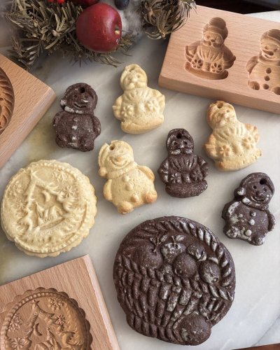 画像3: サンタクロースと雪だるま*wood gingerbread cookie mold