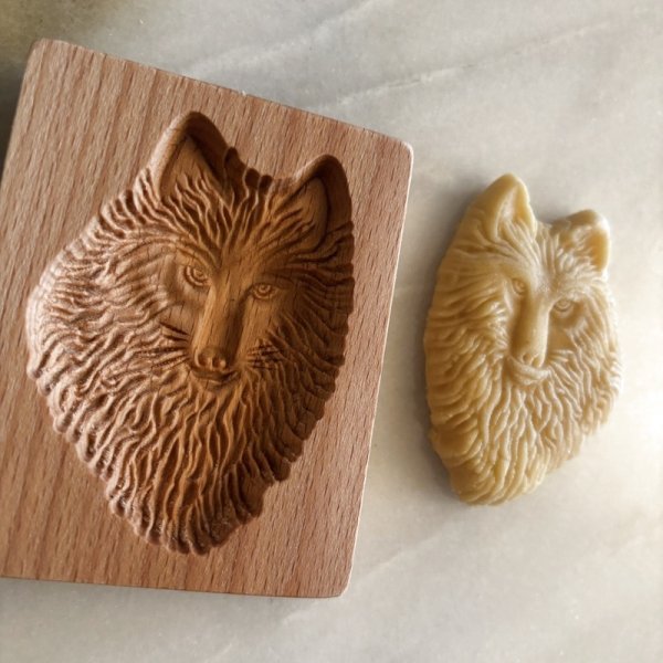 画像3: 狼/wolf *wood gingerbread cookie mold (3)