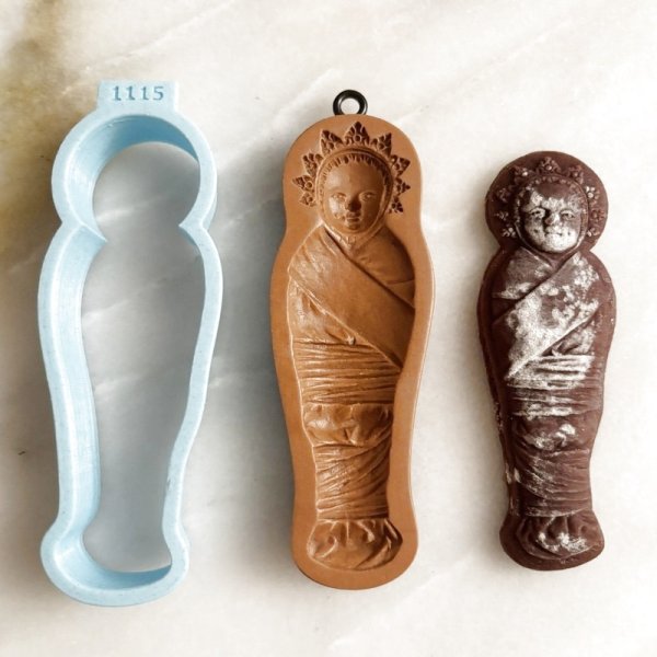 画像2: ★☆送料無料☆★ 1680年頃の赤ちゃん（Baby circa 1680）+カッター付き /cookie mould by anis-paradies (2)