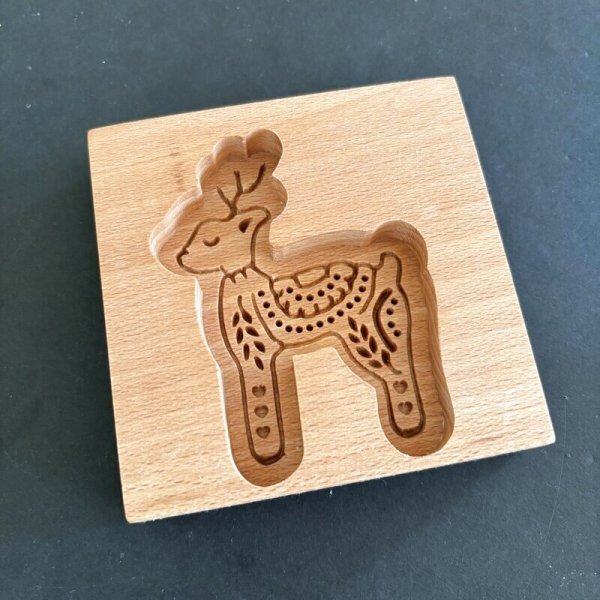 画像6: トナカイ*wood gingerbread cookie mold (6)