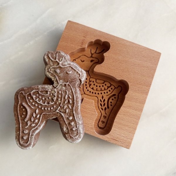 画像5: トナカイ*wood gingerbread cookie mold (5)