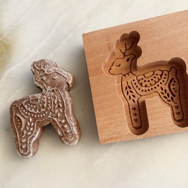 画像2: トナカイ*wood gingerbread cookie mold (2)