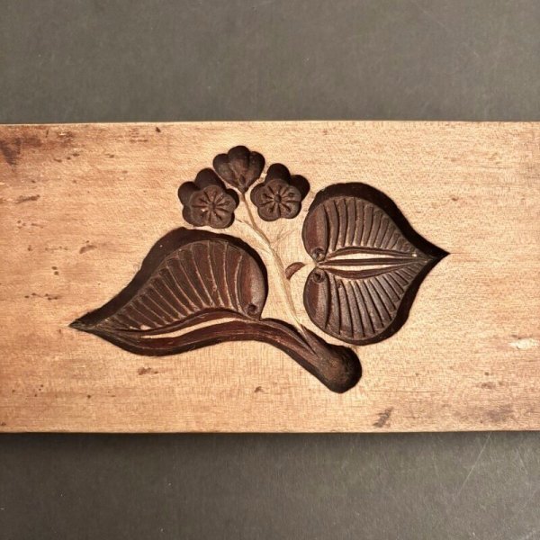 画像1: 花と葉 / 菓子木型. (1)