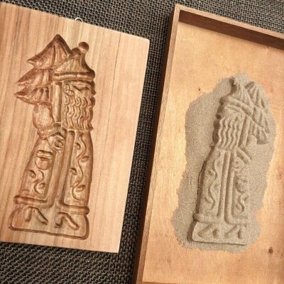画像2: サンタクロースとツリー*スペキュロス型/cookie mold/菓子木型作家 komorebi.