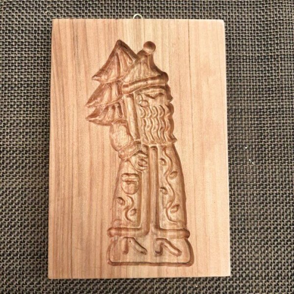 画像7: サンタクロースとツリー*スペキュロス型/cookie mold/菓子木型作家 komorebi. (7)