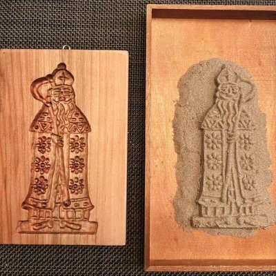 画像1: Saint Nicholas*スペキュロス型/cookie mold/菓子木型作家 komorebi.